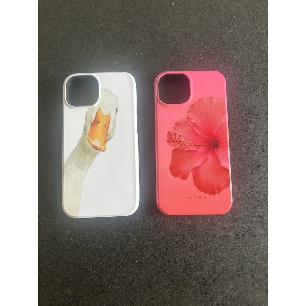 2 New iPhone 14 Cases BURGA Hibiscus Case is a premium brand Duck Is Unbranded